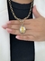 Colar Dourado e Prateado do Sagrado Coração de Maria