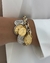 Pulseira Dourada e Prateada com 5 Medalhas - Nossa Senhora, São Miguel Arcanjo e São Bento