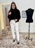 Calça Off White com Pregas – Elegância e Sofisticação em Cada Detalhe!
