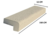 Borde Liston Beige Atermicos Guillon Piscina Deck 100x12 en internet