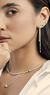 Brinco GAL em Ouro Branco 18k com Diamantes - comprar online