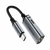 ADAPTADOR PREMIUM BM32 FONENG 2 EN 1 TIPO C - TIPO C / JACK 30CM GRIS