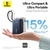 POWERBANK DUAL LED CON CABLE BASEUS 10000MAH 45W NEGRO en internet