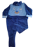 Macacão Plush Azul com Bordado de Ursinho - comprar online
