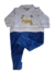 Macacão Plush Azul com Coelhinhos - comprar online