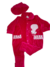 Macacão de Bebê Plush Rosa com Touca – Elefantinho no Balão - comprar online
