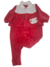 Macacão de Plush Vermelho com Detalhe de Ursinha - comprar online