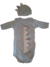 Body Dino com Touca cinza - comprar online