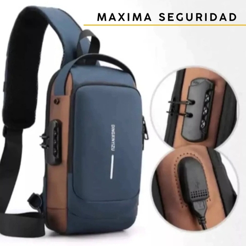 Mochila Bandolera Impermeable Antirrobo - comprar online