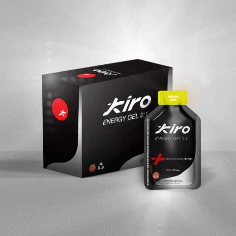 ENERGY GEL KIRO CON AMIGOS Y SIN CAFEINA - DISPLAY 14u.