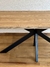 Mesa Base de Metal ytapa de madera