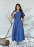 "EleganceMax - Vestido Longo Blue Chic" - comprar online