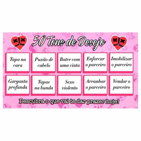 RASPADINHA 50 TONS DE DESEJO UNITÁRIA SENSUAL LOVE