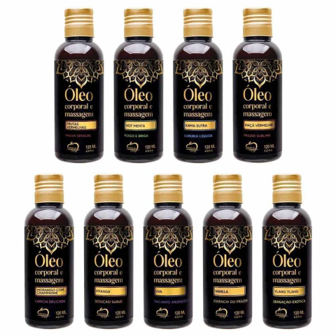 Óleo corporal para massagem 120ml sensual love