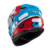 Capacete Fechado Wing Superstar Azul Vermelho Branco 58 (1766558) - Texx - loja online