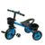 Triciclo Criança Infantil Com Cestinha Buzina Preto e Azul - Importway