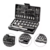 Kit Jogo De Soquete Chave Catraca Reversível 1/4 E 3/8 75 Peças - Titanium