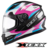 Capacete Fechado Hawk Ride Azul Rosa Branco Preto 60 (1765760) - Texx na internet