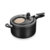 Panela De Pressão Antiaderente Com Visor De Vidro 8,0L Preto - Mta