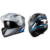 Imagem do Capacete Escamot Gladiator V3 Makan Cinza Azul 58 - Texx
