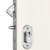 Fechadura Externa Porta Correr Roseta Oval Buzios 7000 80mm Niquelada - Silvana na internet