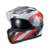 Capacete Escamot Gladiator V3 Reisen Vermelho E Branco 58 - Texx