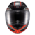 Capacete Escamoteável Kratos Nomade Robocop C/ Óculos Preto Vermelho e Cinza 61 - Texx - Compras 321