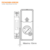 Fechadura Digital Eletronica Senha Sobrepor Preta Sdd200 - Silvana - comprar online