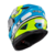 Capacete Fechado Wing Superstar Azul Verde Branco 56 (1766656) - Texx - comprar online