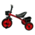 Triciclo Criança Infantil Com Cestinha Buzina Preto e Vermelho - Importway - comprar online