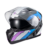 Imagem do Capacete Escamot Gladiator V3 Reisen Azul Rosa E Branco 60 - Texx