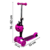 Imagem do Patinete Infantil Motoca 2 Em 1 Rosa Cesta Joaninha - Importway