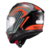 Capacete Escamoteável Kratos Nomade Robocop C/ Óculos Preto Vermelho e Cinza 56 - Texx