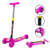Patinete 3 Rodas Dobrável E Ajustável Rosa - Importway