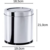 Lixeira C/Tampa Basculante De Aço Inox 5,4L 18,5 x 20cm - Brinox - Compras 321
