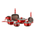 Jogo de Panelas Antiaderente Ceramic Life Easy Vermelho 7 Peças - Brinox