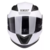 Capacete Escamot Gladiator Branco C/ Viseira Solar 62 - Texx - comprar online