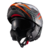 Capacete Escamoteável Kratos Nomade Robocop C/ Óculos Preto Laranja e Cinza 61 - Texx