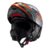 Capacete Escamoteável Kratos Nomade Robocop C/ Óculos Preto Laranja e Cinza 56 - Texx - comprar online