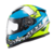 Capacete Fechado Wing Superstar Azul Verde Branco 58 (1766658) - Texx - Compras 321