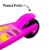 Patinete 3 Rodas Dobrável E Ajustável Rosa - Importway - comprar online