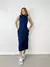 Vestido Feminino Midi em Ribana Regata com Gola Falsa Roberta Ref. 1499 na internet