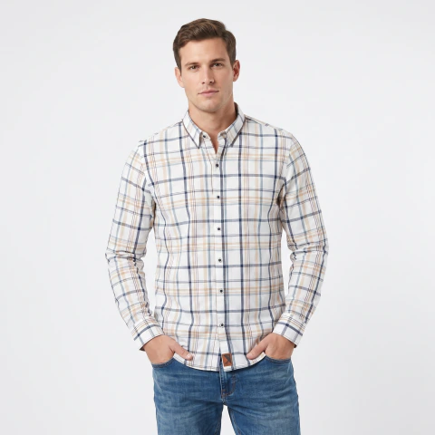 Camisa Oaktree Cuadrada Blanca
