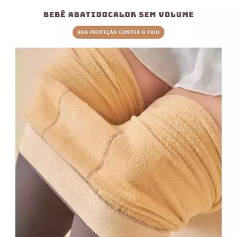 Meia Calça Acolchoada Quente e Fria, Meia-calça Elástica de Inverno Para Mulh