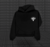 Buzo negro con logo blanco en internet