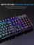 Teclado de computador retroiluminado com 104 teclas, à prova d&#39;água, tecla na internet