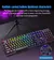 Teclado de computador retroiluminado com 104 teclas, à prova d&#39;água, tecla na internet