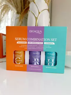 KIT DE SUEROS VITAMINA C RETINOL HIALURONICO X 3 BIOAQUA
