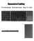 Imagen de Teclado Bluetooth plegable con panel táctil para IOS Android Windows Office Min