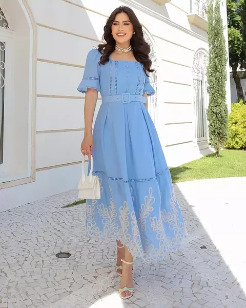 Vestido Luana Stefani Azul - comprar online